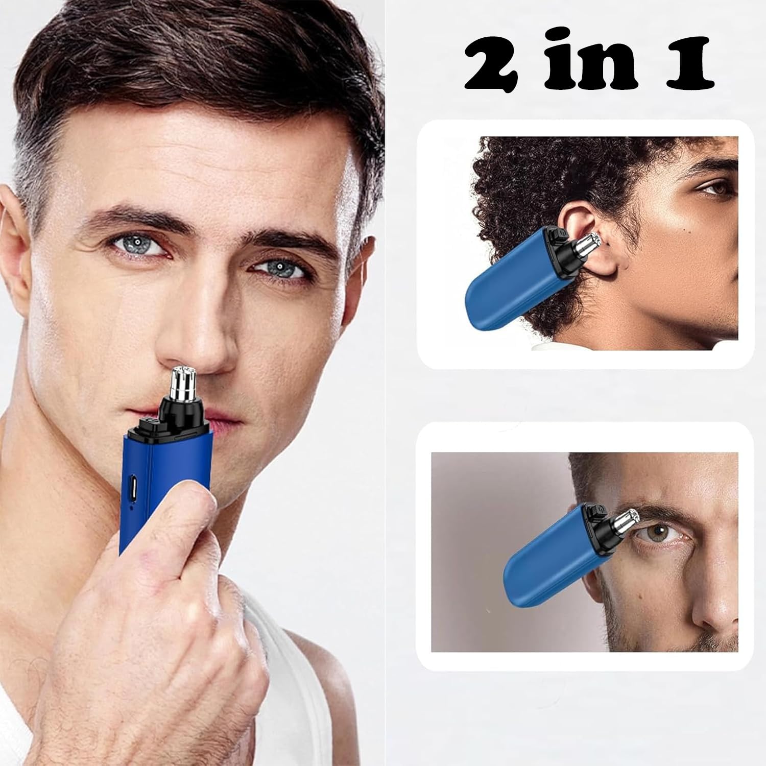 Nose Ear Hair Trimmer USB Rech - Nose Trimmer 评论和价格