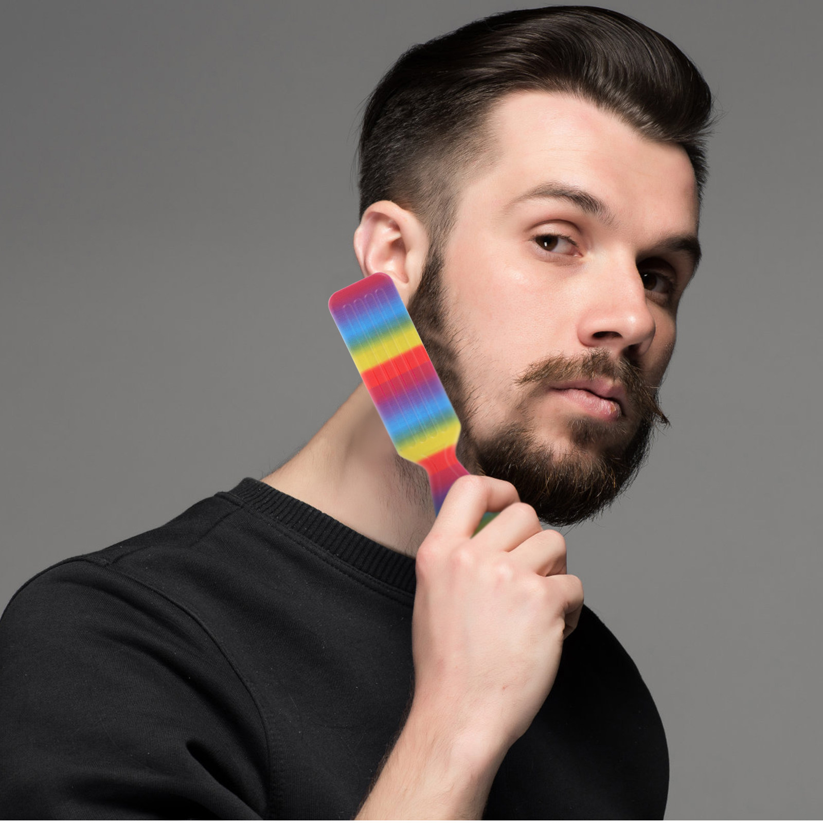 Retro Oil Head Beard Brush Bar - Beard Oil 评论和价格