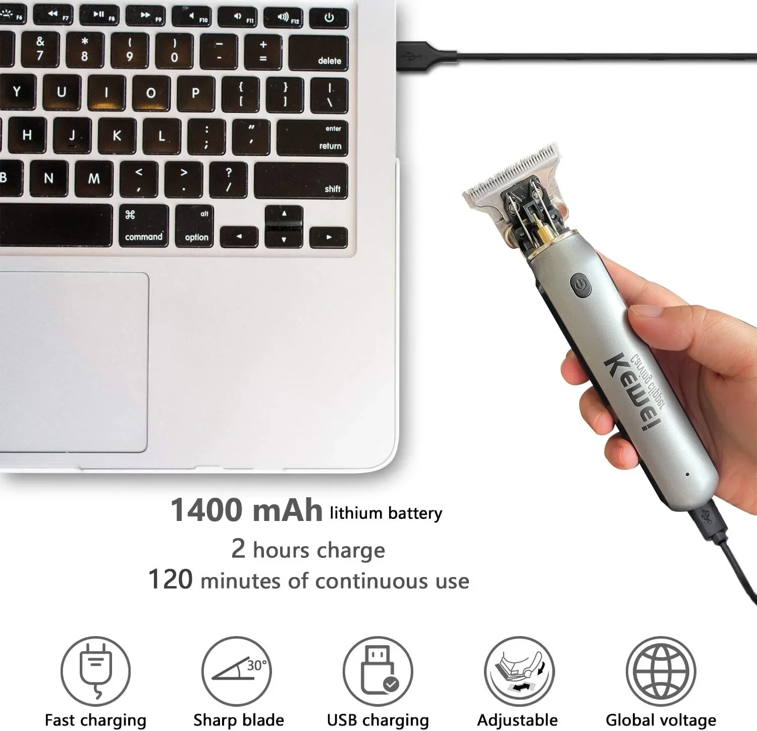 KEMEI Electric T9 Hair Clipper - Beard Oil 评论和价格
