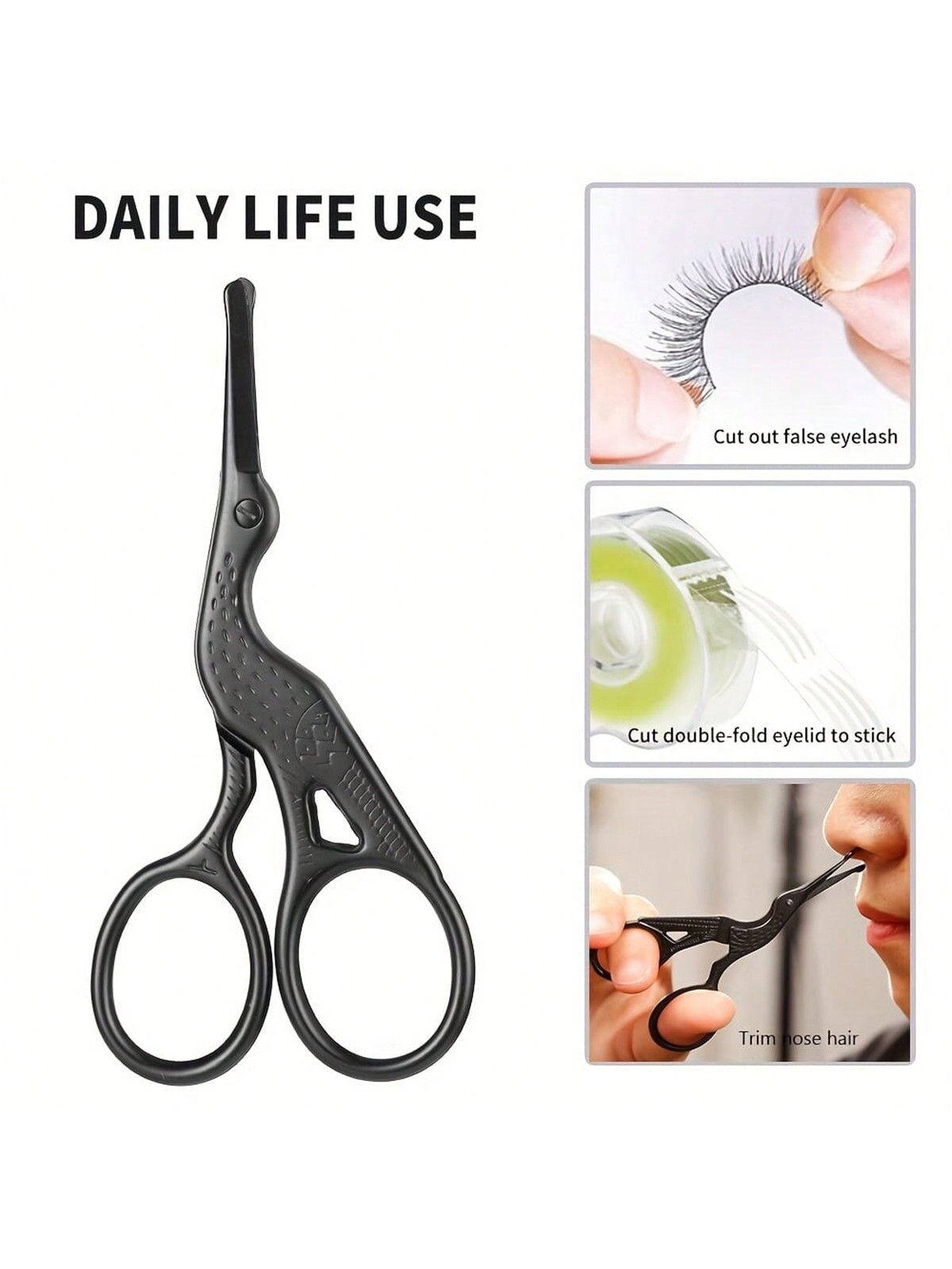 Nose Hair Scissors, Stainless  - Nose Trimmer 评论和价格